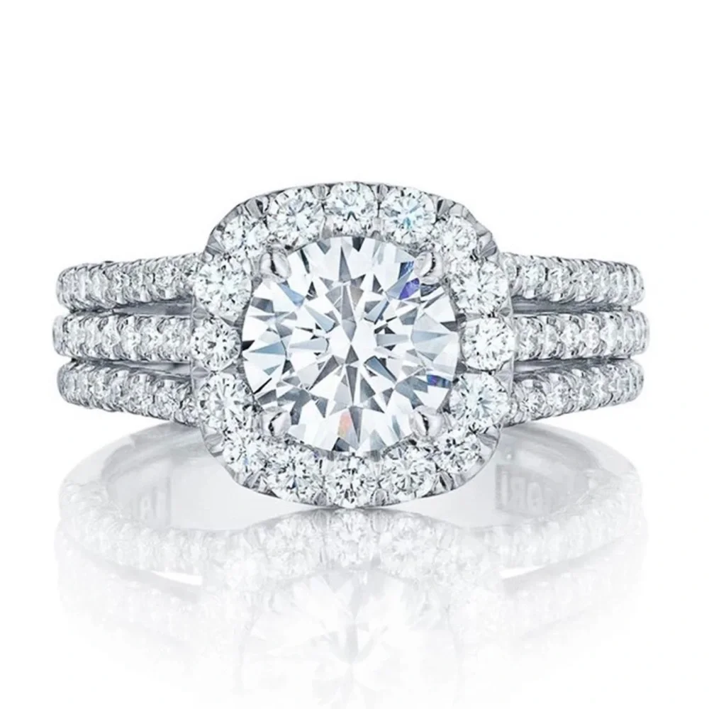 Beautiful Square CZ Ring size 6 - Picture 3 of 6